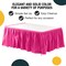 Ruffle Disposable Table Skirt 14 Ft Long Pleated Table Skirts with Adhesive Strip – Fits 6ft+ Rectangle or Round Tables – Ideal for Birthday Parties, Gender Reveal, Baby Showers & Event Decorations 6 pack by Exquisite
